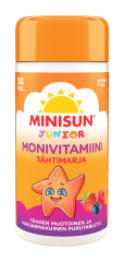 Minisun Monivitamiini Tähtimarja jr. 100 PURUTABL